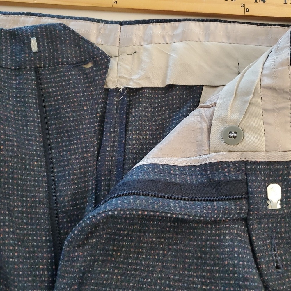 Italian Made Gray Men's Wool Dress Pants Size US‎ 36x29 Sergio Piumatti Cerruti - Picture 7 of 10